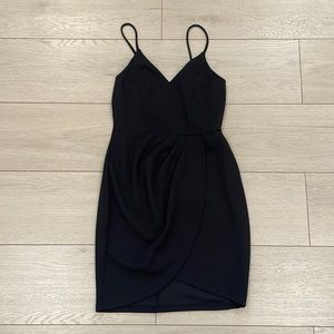 Black tulip tank mini dress